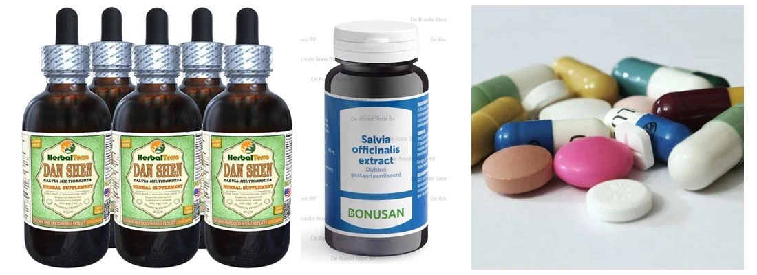 Salvia officinalis extract powder application